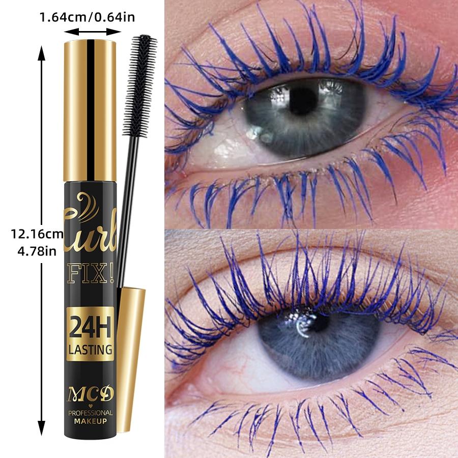 Mcd Makeup Artist 9 Colored Eyelashes Mascaras, 1 Count Thick Curling Volumizing Mascara Pink/Brown/White Eyelash Extensions Enhance Your Eye Makeup's Appeal For Green/Blue Eye Colors