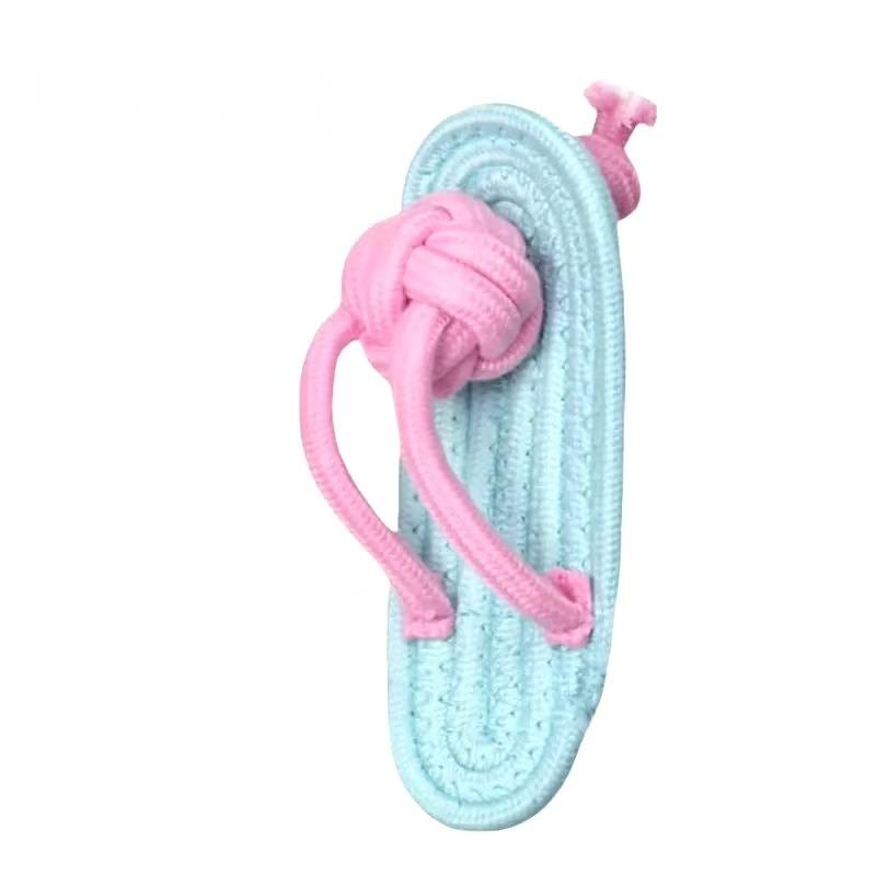 Pet Handmade Rope Chew Toy, Dental Cleaning Teething Biting Toy, Self-Entertainment Puzzle Toy for Small Dogs, Interactive Chewing Toy