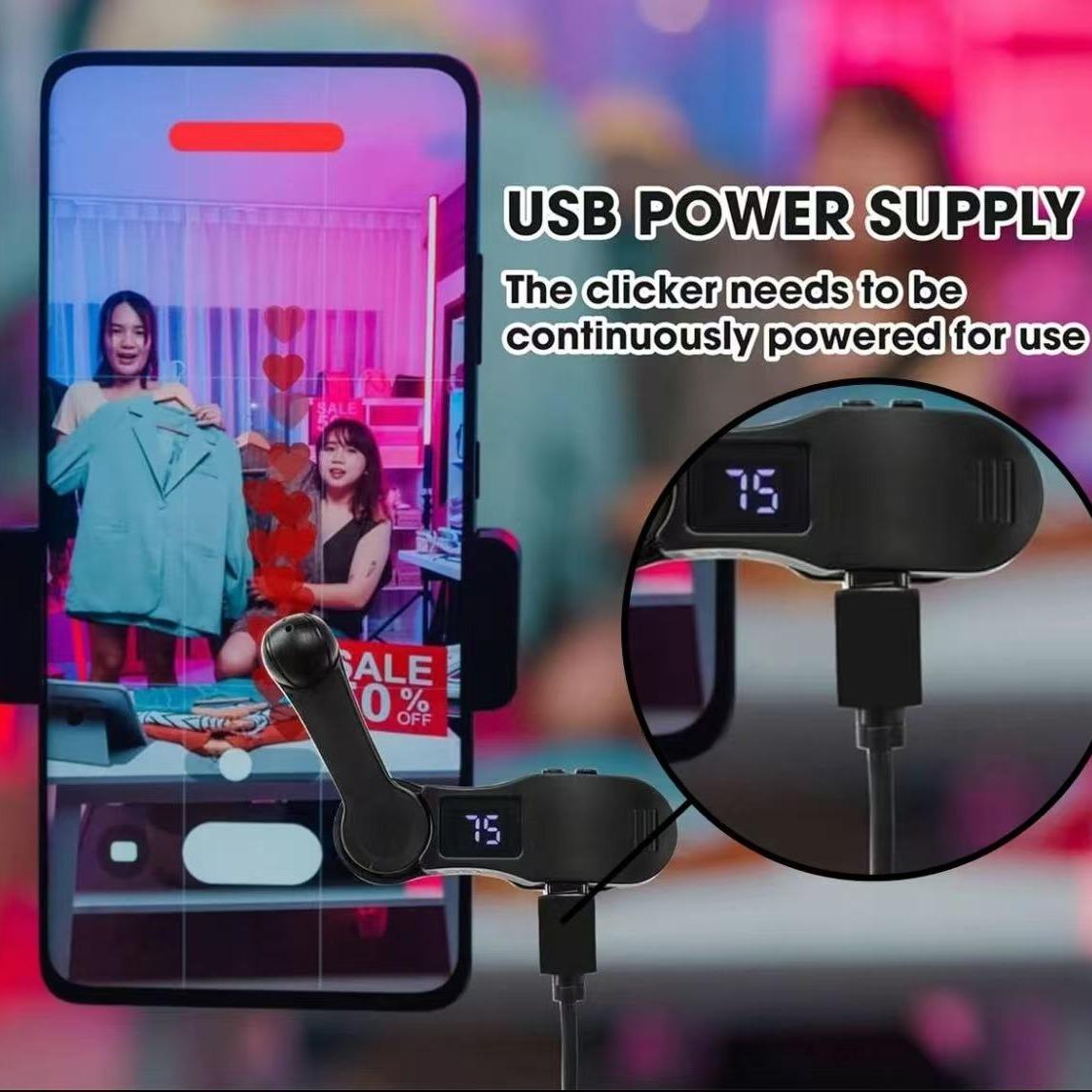 2026 New Smart Automatic Screen Clicker Device, USB Powered Finger Simulator, Adjustable Speed Physical Clicker for Gaming, Live Streaming Rewards Tasks