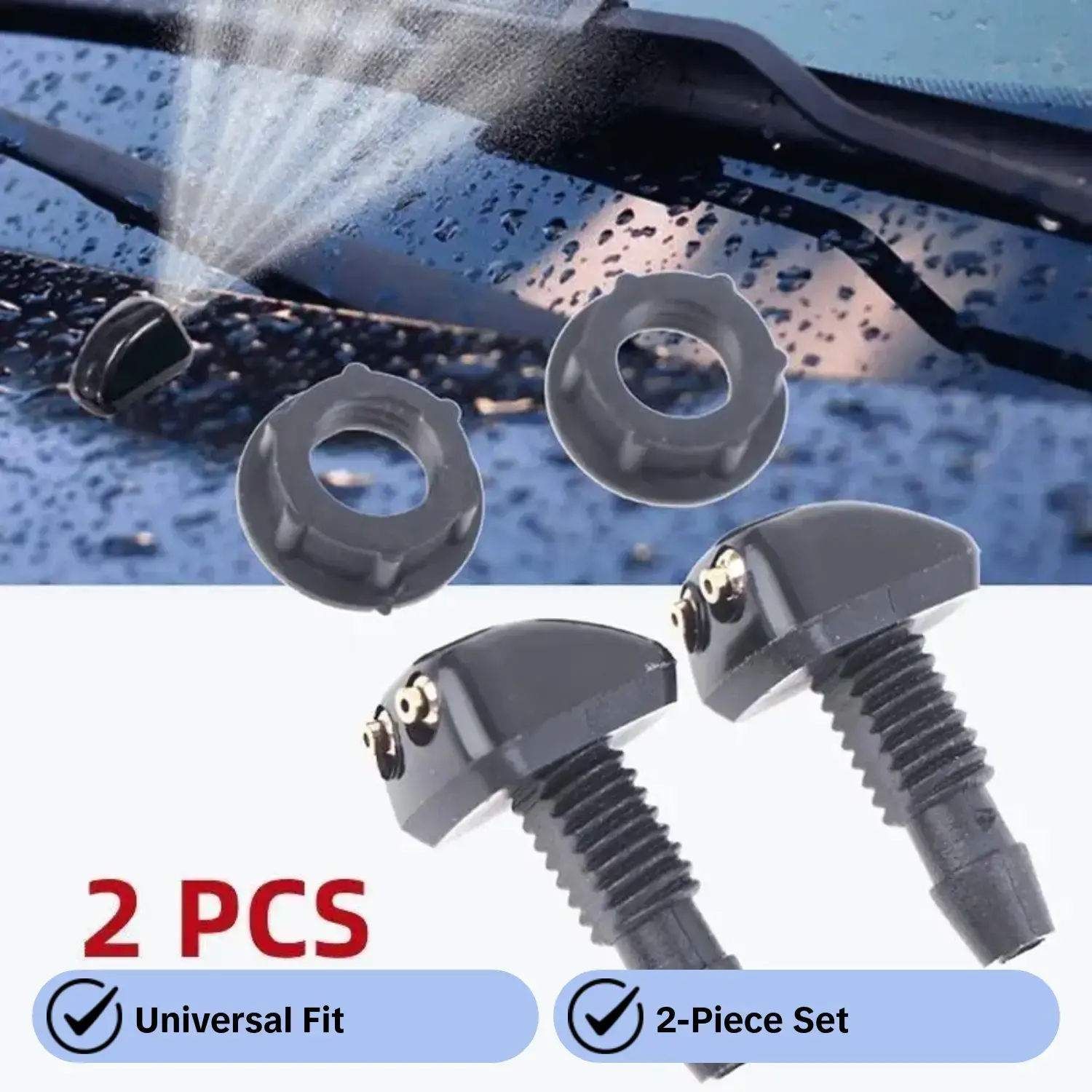 Upgrade Your Car's Windshield Wipers With This Universal 2-Piece Set!