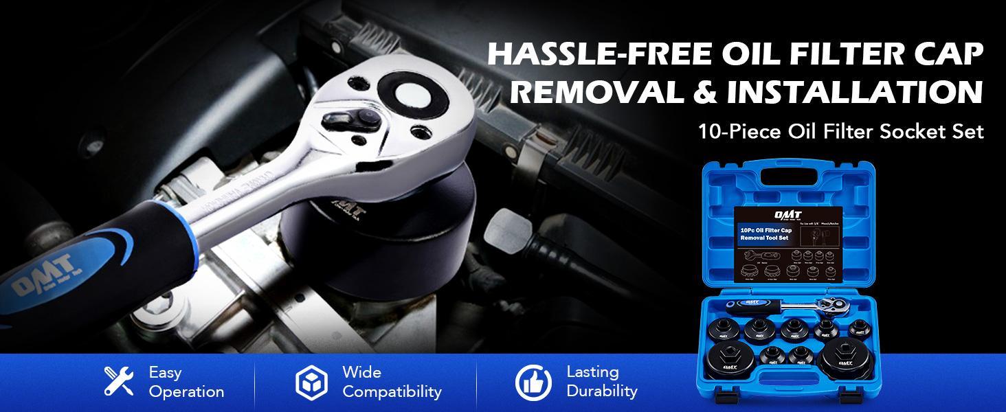 Orion Motor Tech Oil Filter Wrench Socket Set 10pc 3/8" Drive Low Profile, Oil Filter Cap Remove and Install Tool Kit,24mm,27mm, 29mm, 30mm, 32mm, 36mm, 38mm CR-V Compatible with Toyota VW BMW Mercedes, Automotive Maintenance Orion Motor Tech Oil Filter Wrench Socket Set 10pc 3/8" Drive Low Profile, Oil Filter Cap Remove and Install Tool Kit,24mm,27mm, 29mm, 30mm, 32mm, 36mm, 38mm CR-V Compatible with Toyota VW BMW Mercedes, Automotive Maintenance