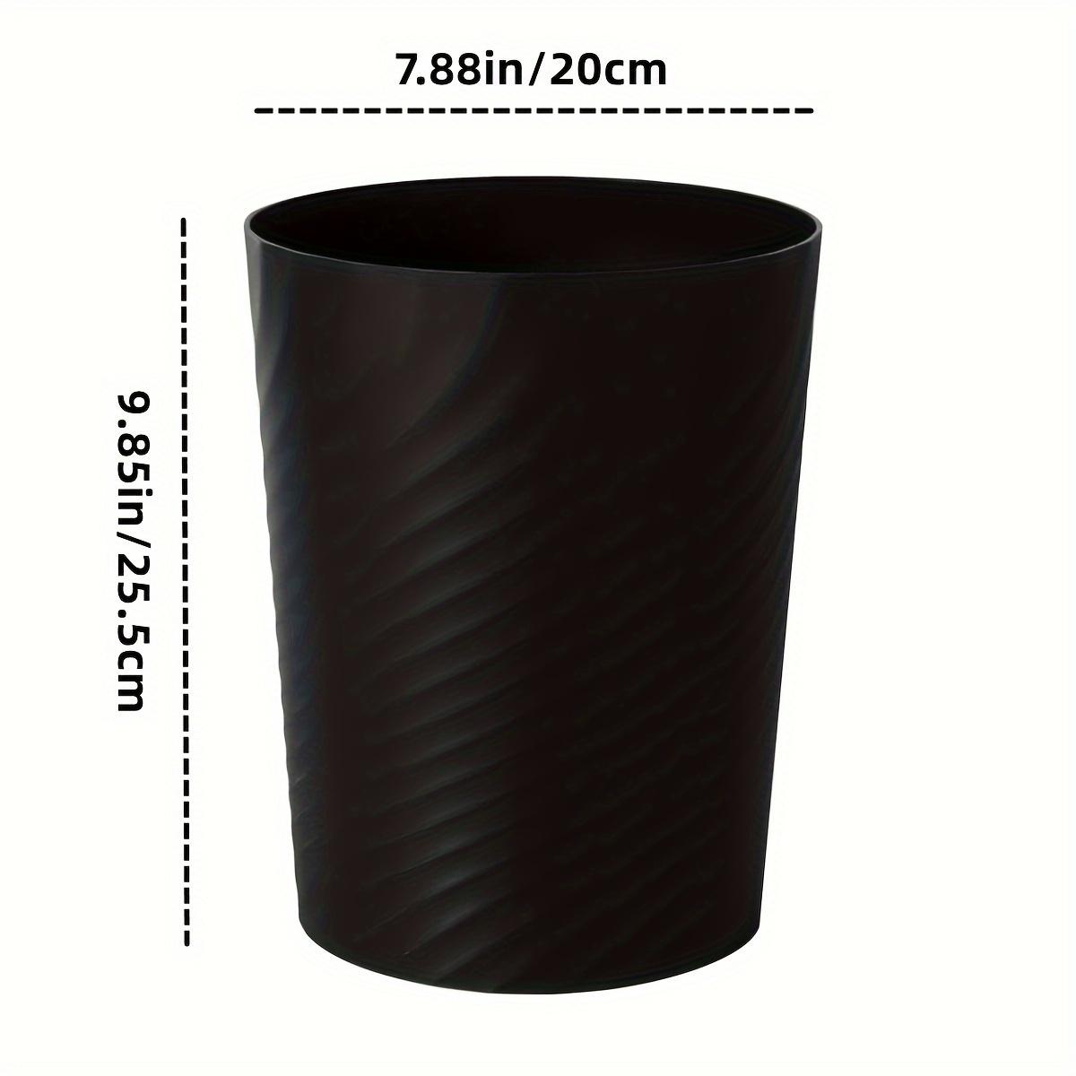 Plastic Small Smooth Home Trash Can Basket Bin, Ideal for Bathroom Laundry Room Kitchen Office Room Dormitory Garbage Container