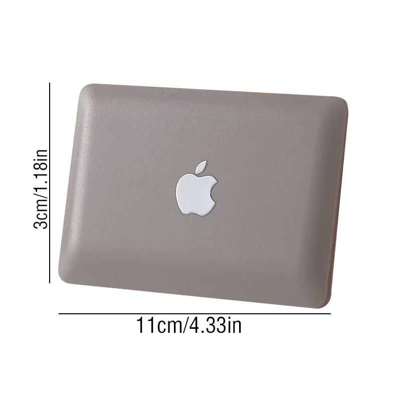 Creative Mini Computer Mirror Notebook Portable Foldable Apple Makeup Mirror, Compact Travel Vanity Accessory, Essential Gadget for On-The-Go Styling, Portable Trifold Mirror, Travel Hand Mirror