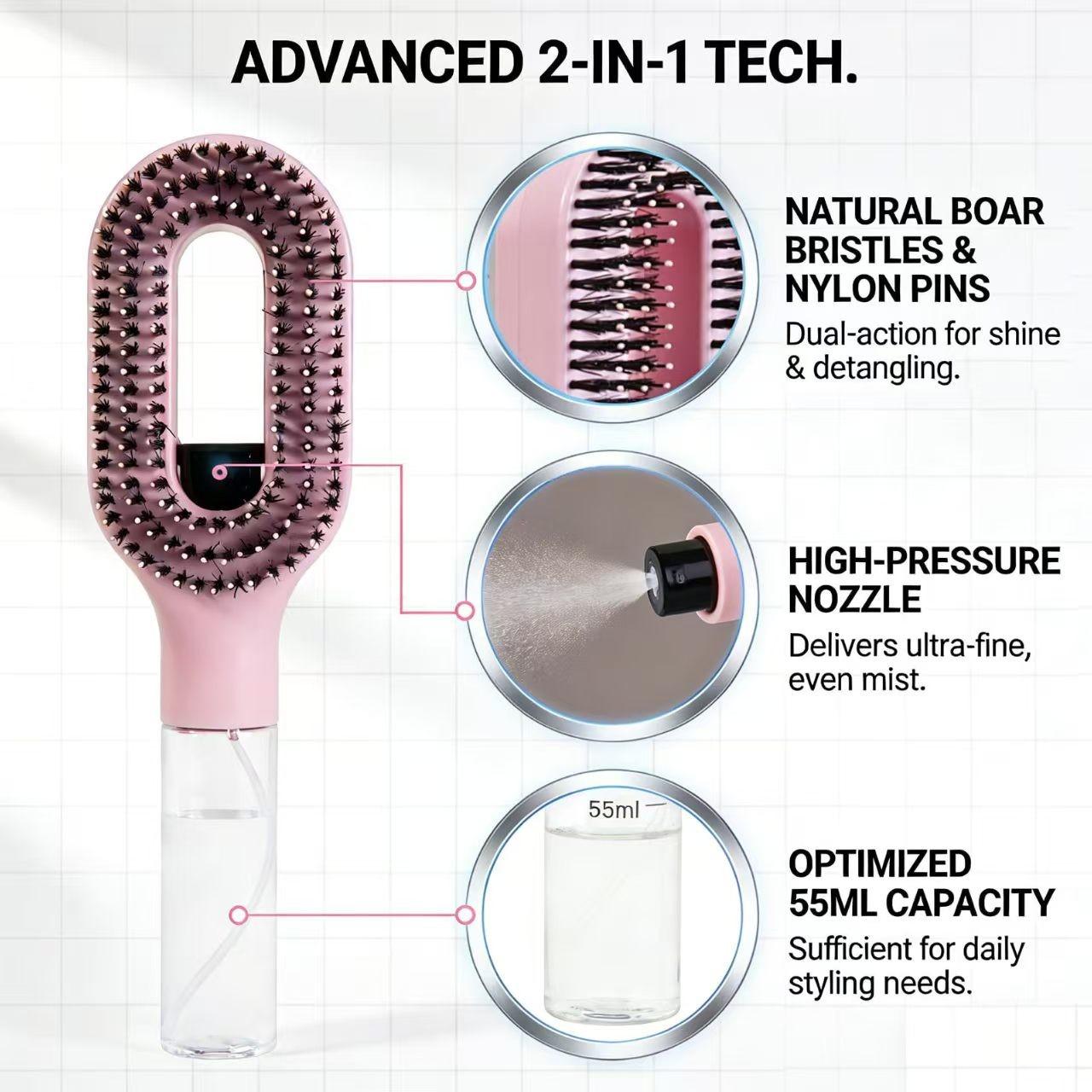 scalp massage soft nylon bristles
