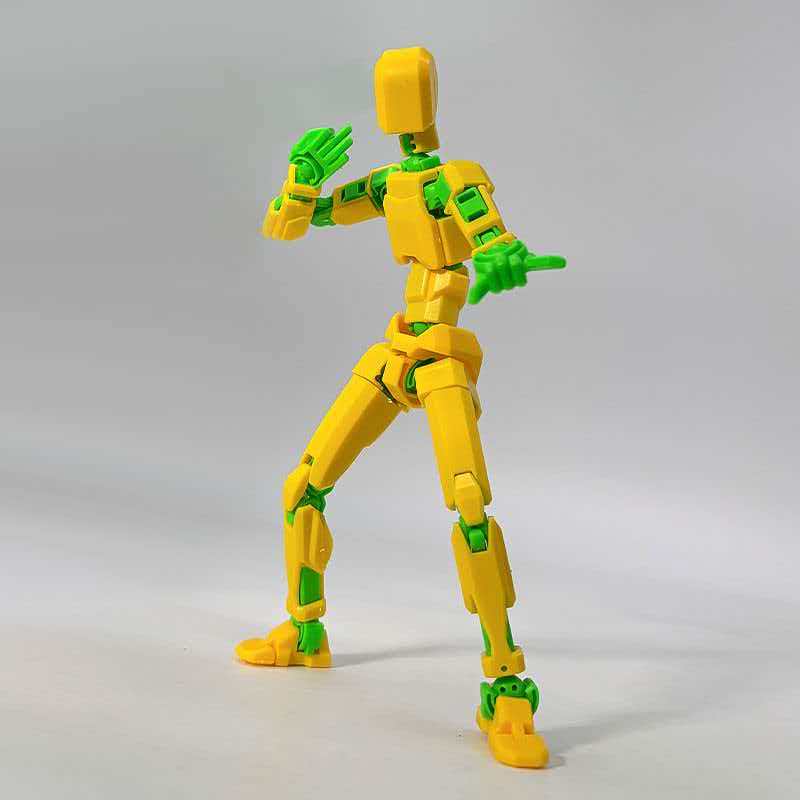 3D Printed Robot Model, Fully Assembled, Multiple Joints, Activity Joint Design, Action Figure, Perfect Desktop Decoration Gift, Easter & Halloween Gifts