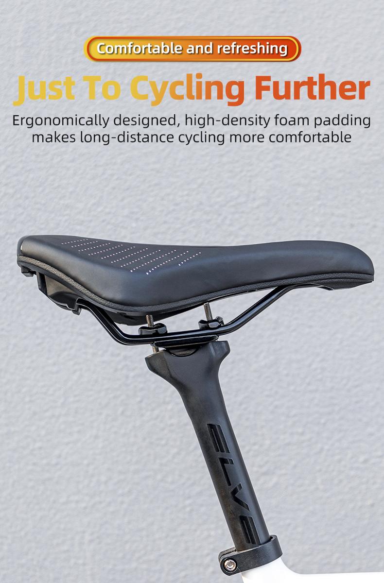 ROCKBROS Bike Saddle Ultralight Breathable Comfortable Cushion MTB Road Bicycle Seat Saddle Foldable Bicycle Saddle Racing Soft Cycling Saddle