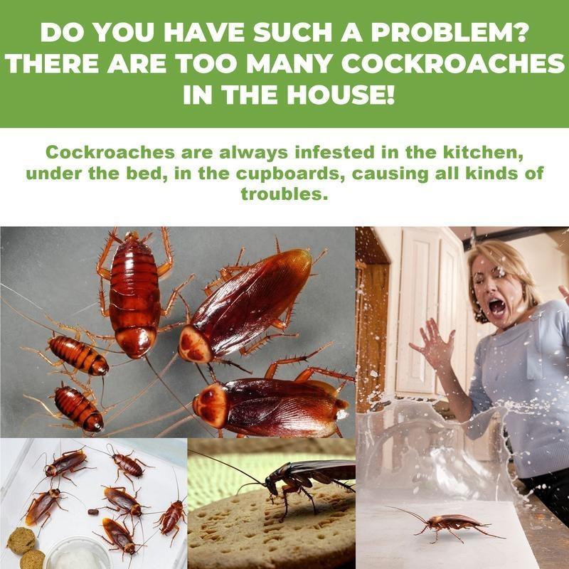 48PCS/4boxes Jue Fish Cockroach Bait Paste Household Cockroach Ointment Bait Cockroach Kill Cockroach Drive Cockroach Kitchen Dormitory Cockroach Paste