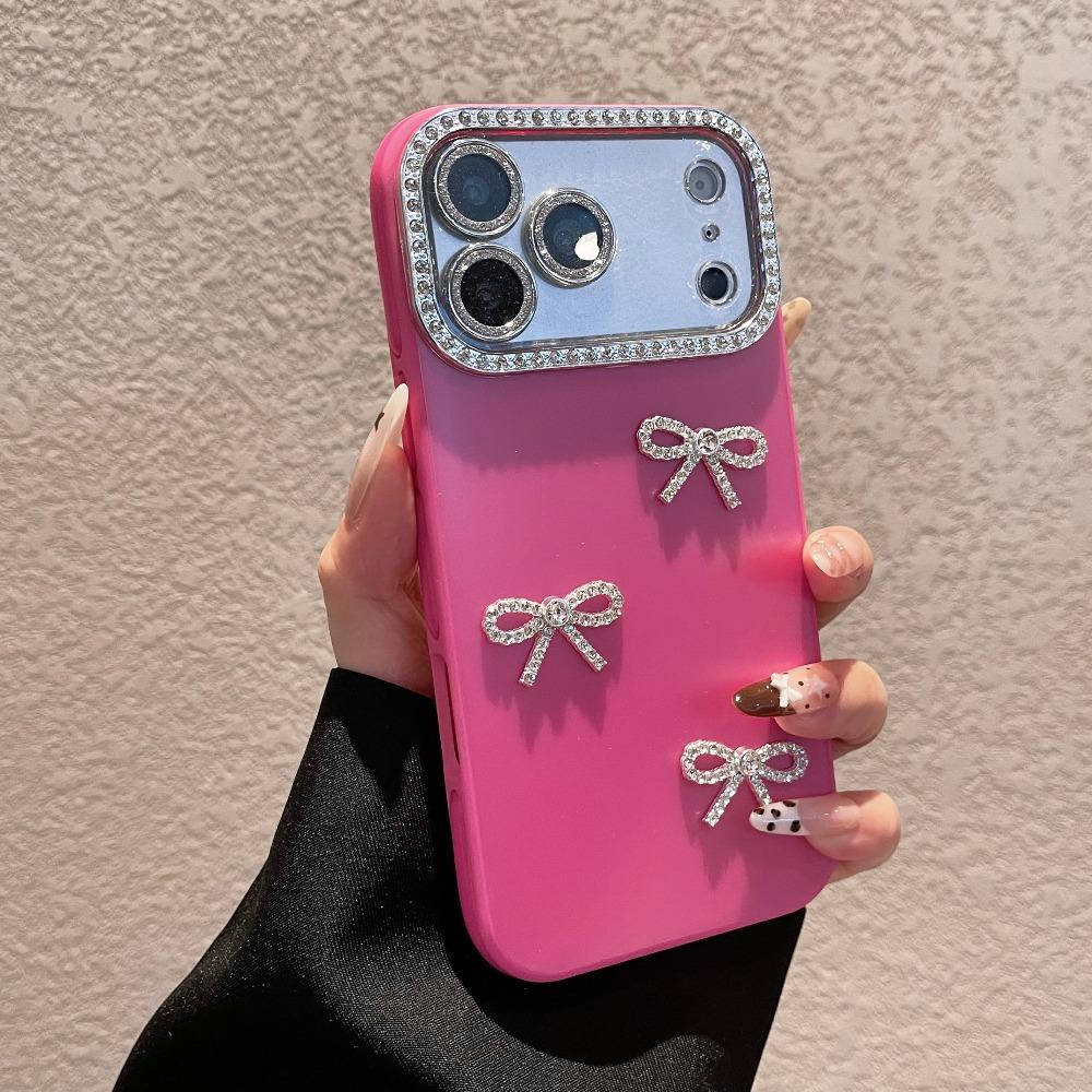 New Limited-Edition Luxury Diamond-Encrusted Large Window Phone Case For iPhone 17 16 15 14 13 Pro Max – Exquisite Butterfly-Inspired Shock-Resistant Protective Case