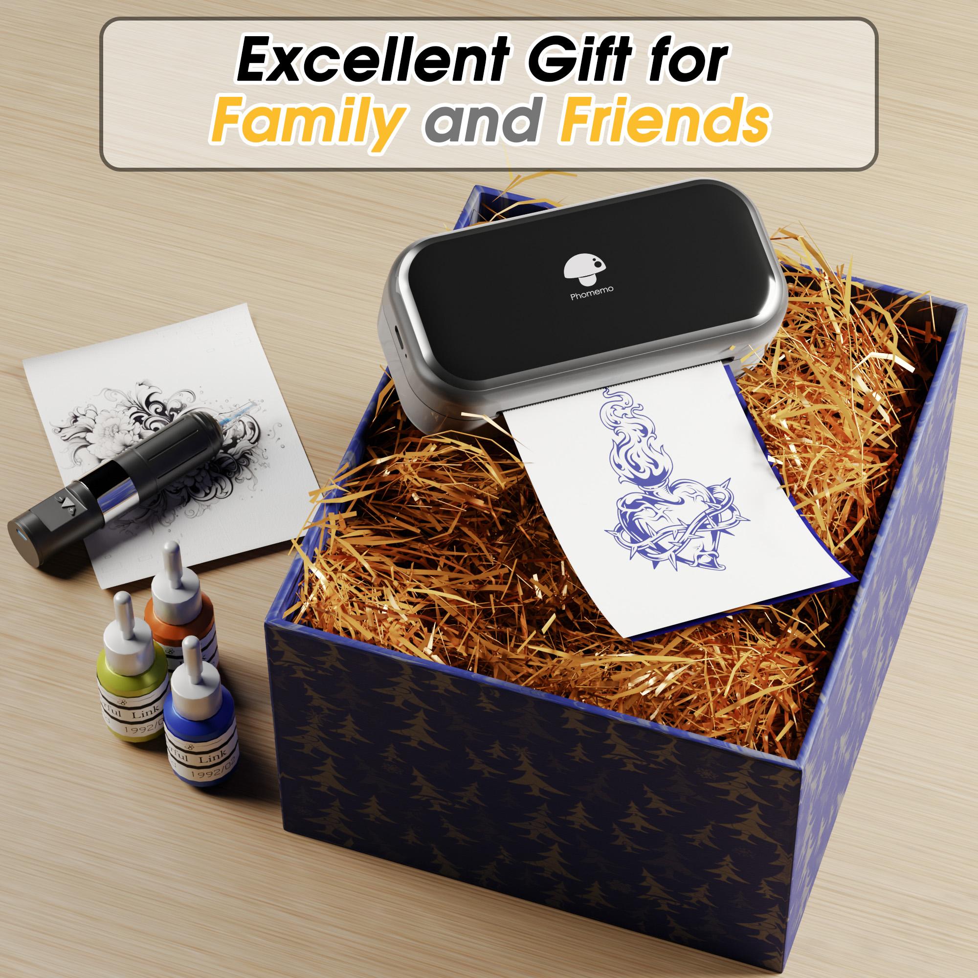 TP31 Mini Tattoo Stencil Printer, with 30pcs Transfer Paper,Battery super endurance,Bluetooth Phomemo Tattoo Machines Printer for Tattoo Beginners & Artists, Compatible with Tablet,Smartphone