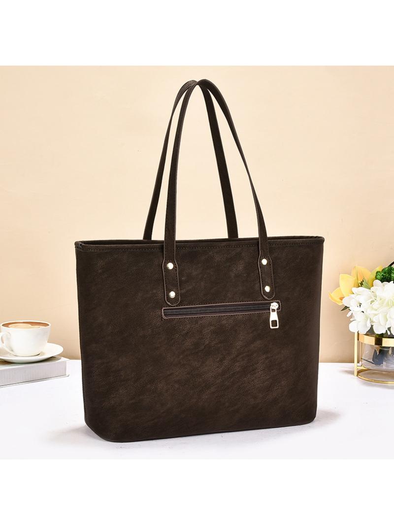 2026 New Fashion Women's Tote Bag, Large Capacity Shoulder Bag, Casual Versatile File Bag, Stylish Ladies' Handbag