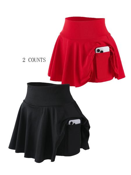 Women's Plus Size Outdoor Sport High Waist Stretch Golf Tennis Skirt, Comfortable Pleated Short Skirt with Liner and Pockets for All Seasons, Athletic Skort Women's Plus Size Outdoor Sport High Waist Stretch Golf Tennis Skirt, Comfortable Pleated Short Skirt with Liner and Pockets for All Seasons, Athletic Skort