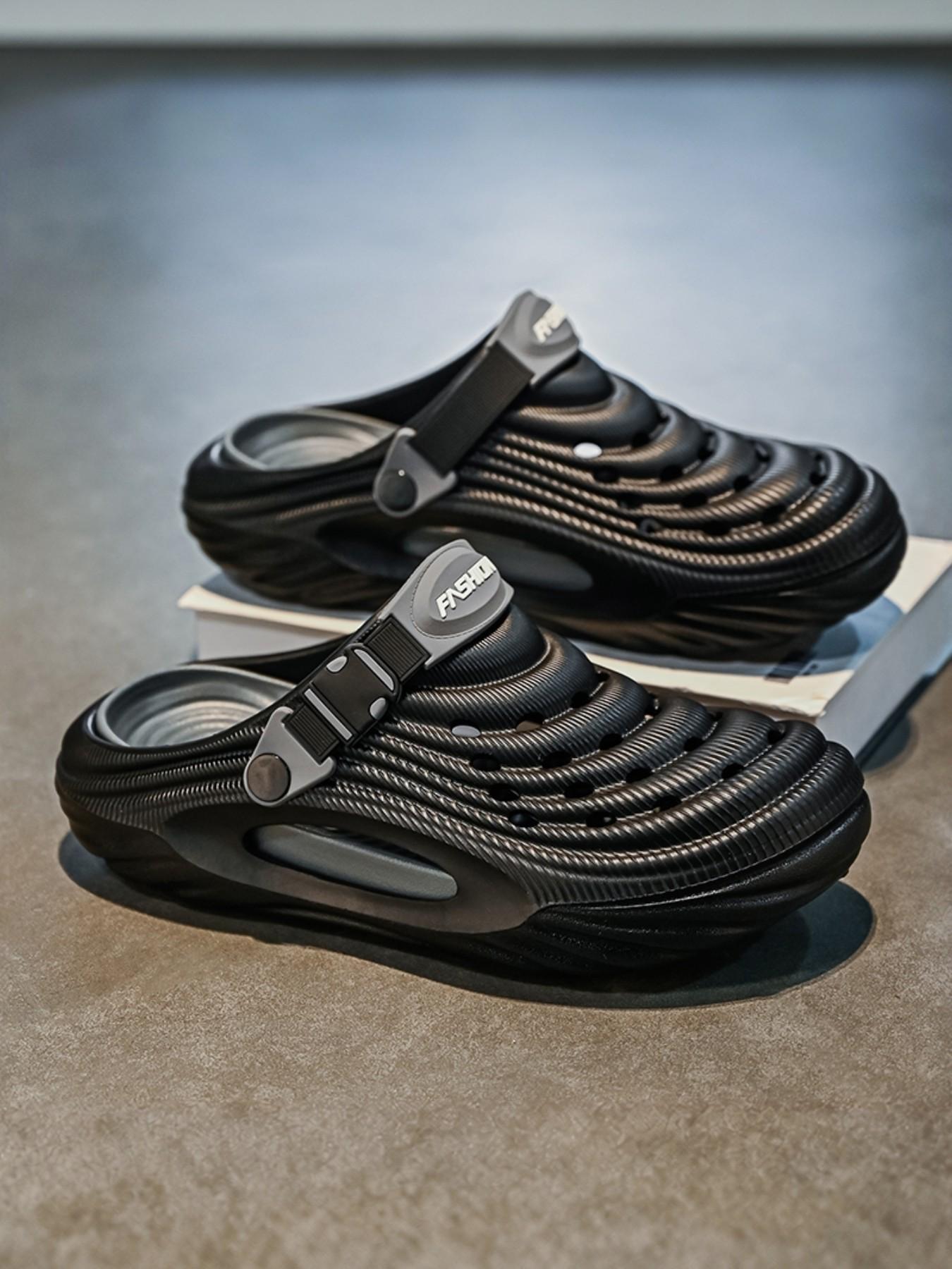 Men's Breathable Anti-Slip Thick Sole Slippers, Eva Wrapped Head Soft Bottom, Indoor Outdoor Use, All-Season Universal Fit