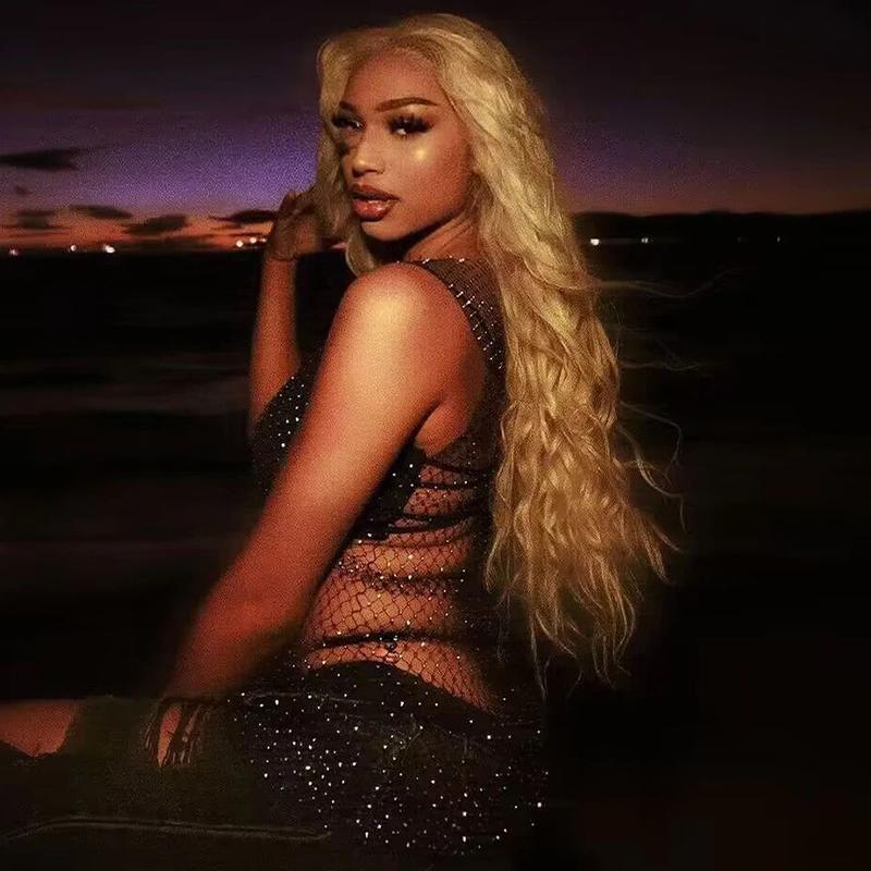 Tuneful 180% Density 613 Blonde HD Transparent 13x6 Lace Frontal Hair Wigs For Women Hot Red Straight 40 Inch Pre Plucked 613 Lace Front Hair Wigs P4/27 Hair Wig Neon Red Color