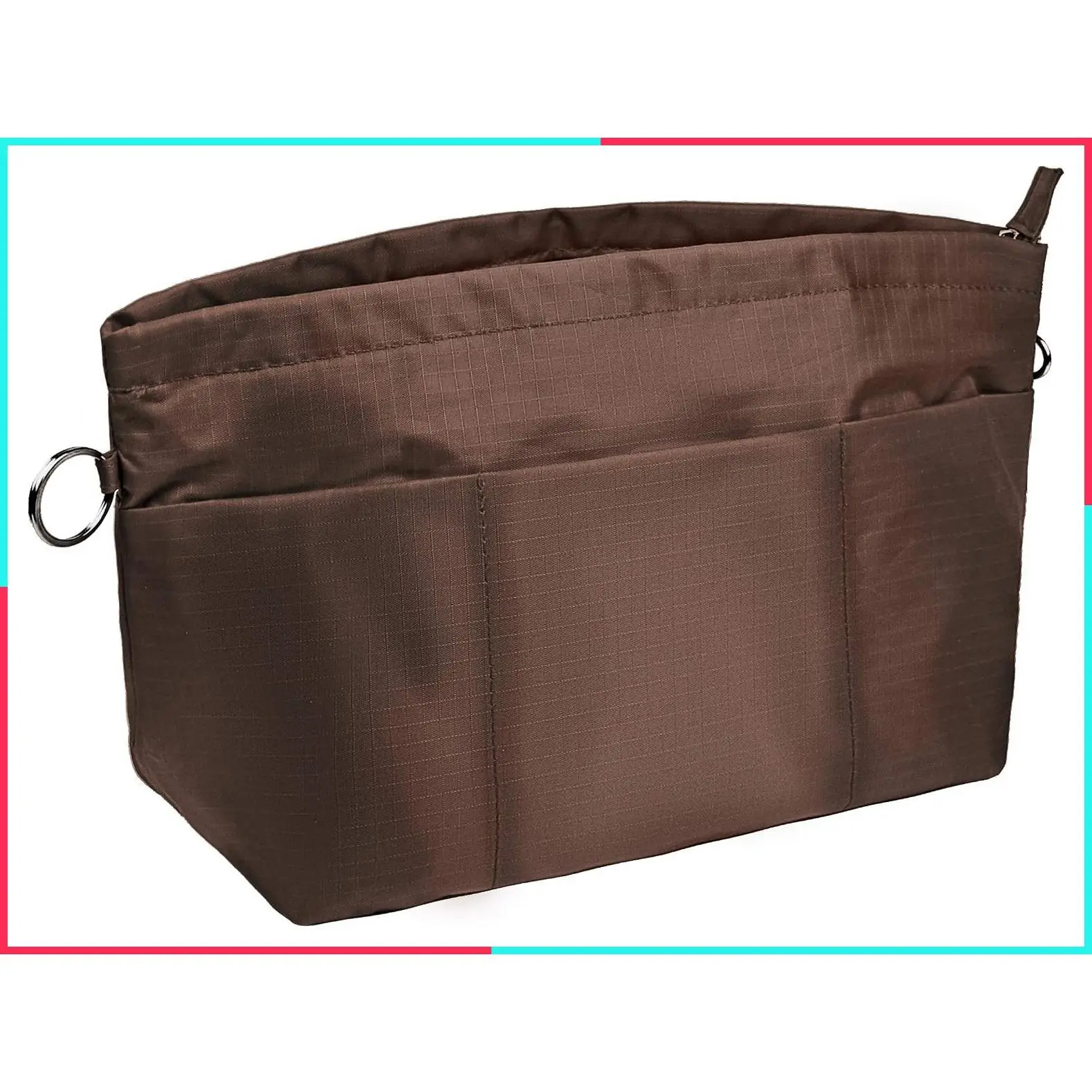 Handbag Purse Tote Pocketbook Organizer Insert Zipper Closure 11 Pockets 3 Sizes Many Colors