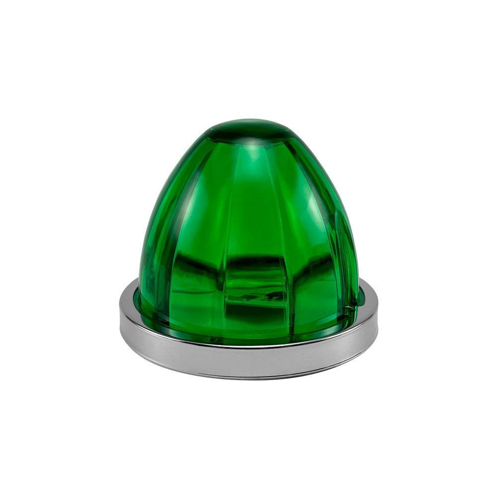 5Pcs Amber Watermelon LED Strobe+Constant Marker Lights Dual Function Watermelon-Shaped Side Marker Clearance Tail Top Cap Roof