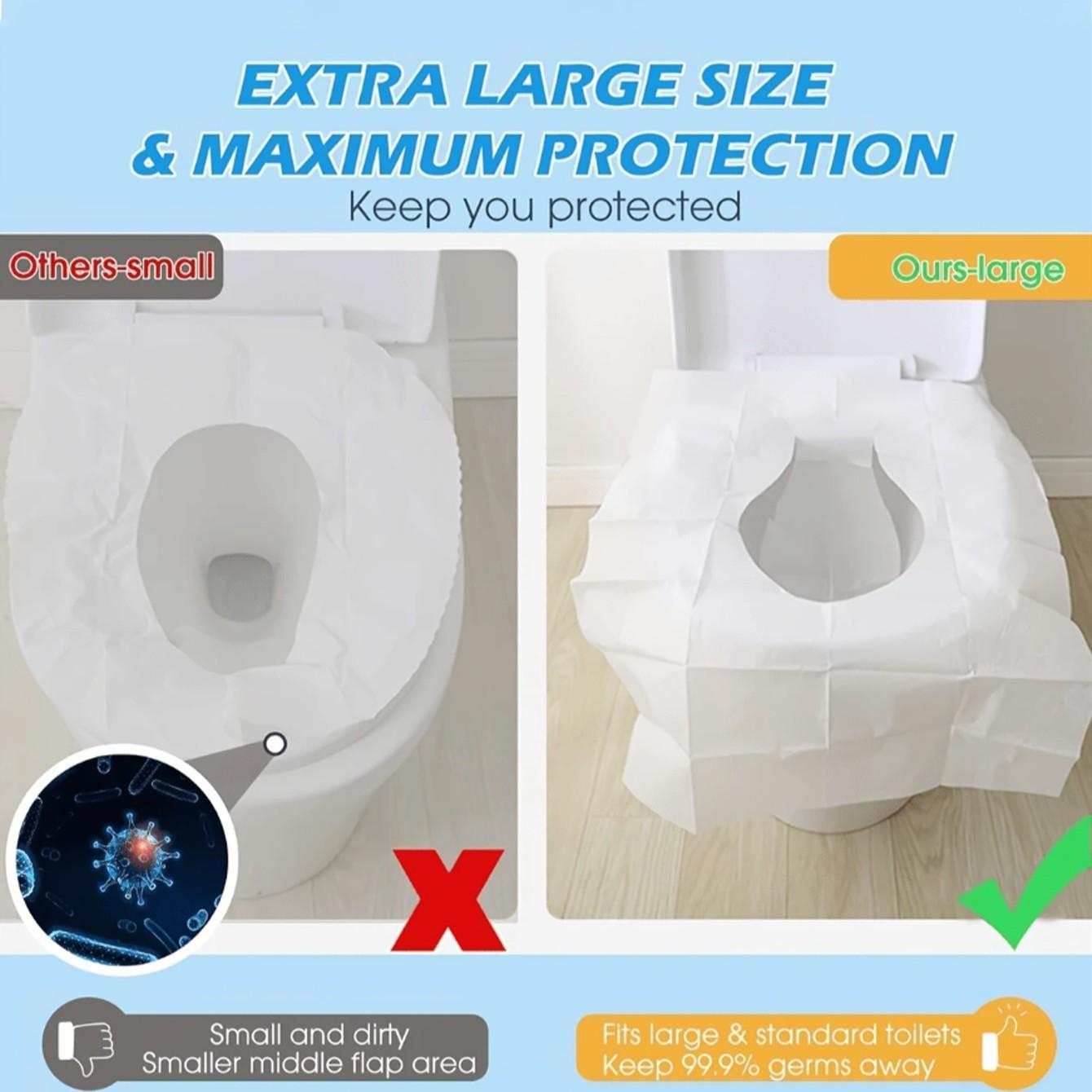 Disposable Water-Soluble Portable Toilet Seat Stickers, Travel Business Toilet Pad, Bathroom Accessories, Camping Gear, Fall Decor