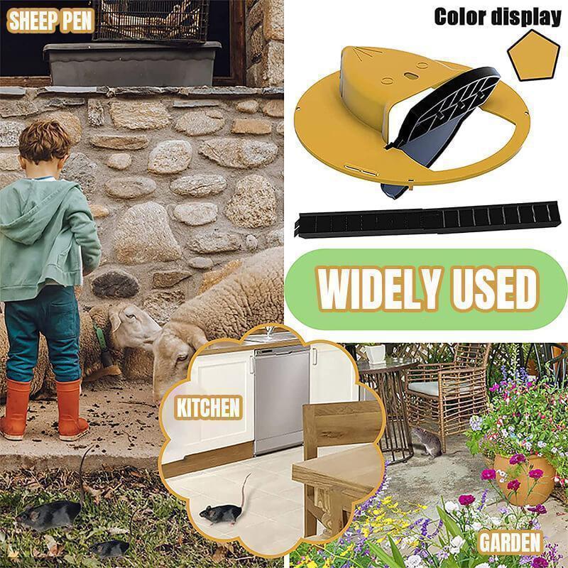 Multi-Catch Mouse Trap Bucket, Automatic Mouse Trap, Auto-Reset Design, Reusable & Effective Pest Control Solution, Ideal for Indoors & Outdoors