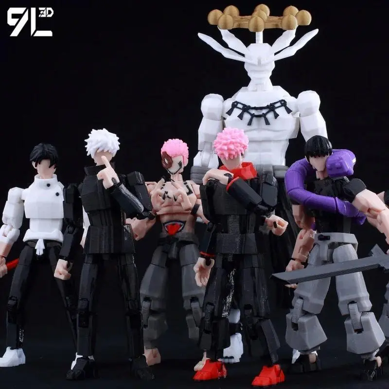 2026 New hot item   Jujutsu Kaisen All Characters 9L 3D Printed Articulated Action Figure Lucky 13 Dummy 13 Titan 13 Anime Action Poseable Toys