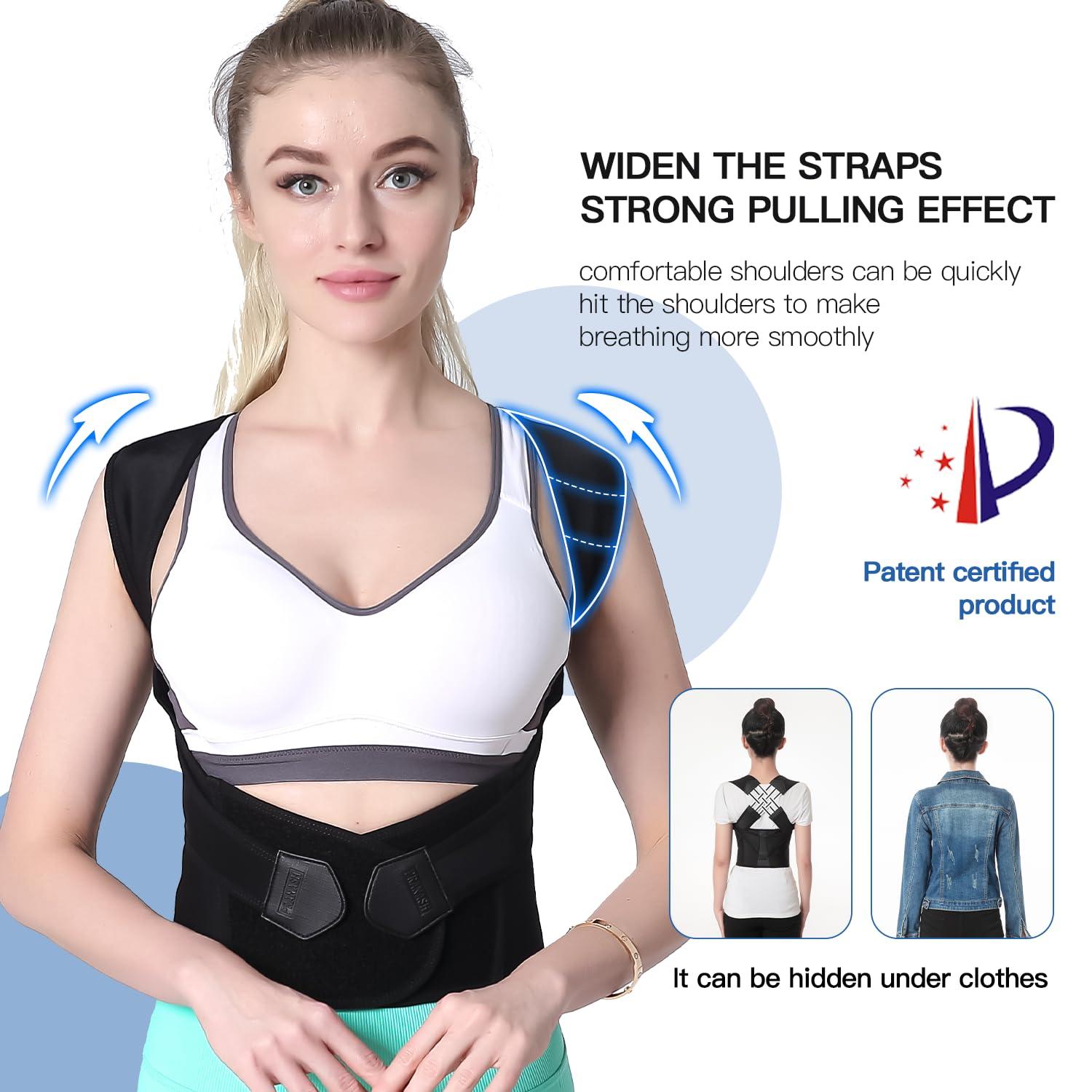Adjustable Shoulder Posture Brace, Back Straightener Posture, Used for Middle and Upper Spine