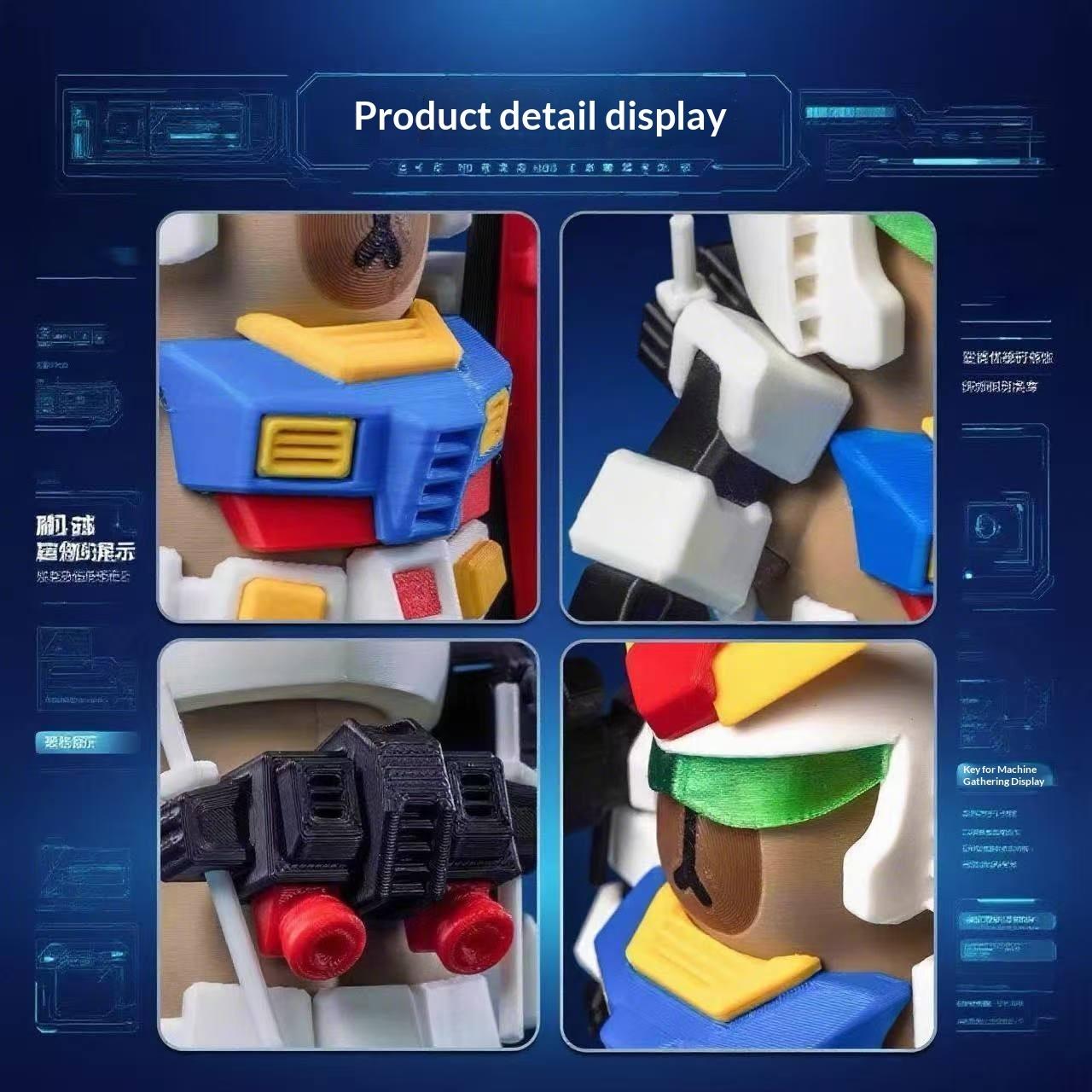 Gundam Magnetic Toy, New Edition Handmade Figure, Capybara Gundam Statue, Collectible Model, Perfect Gift for Fans