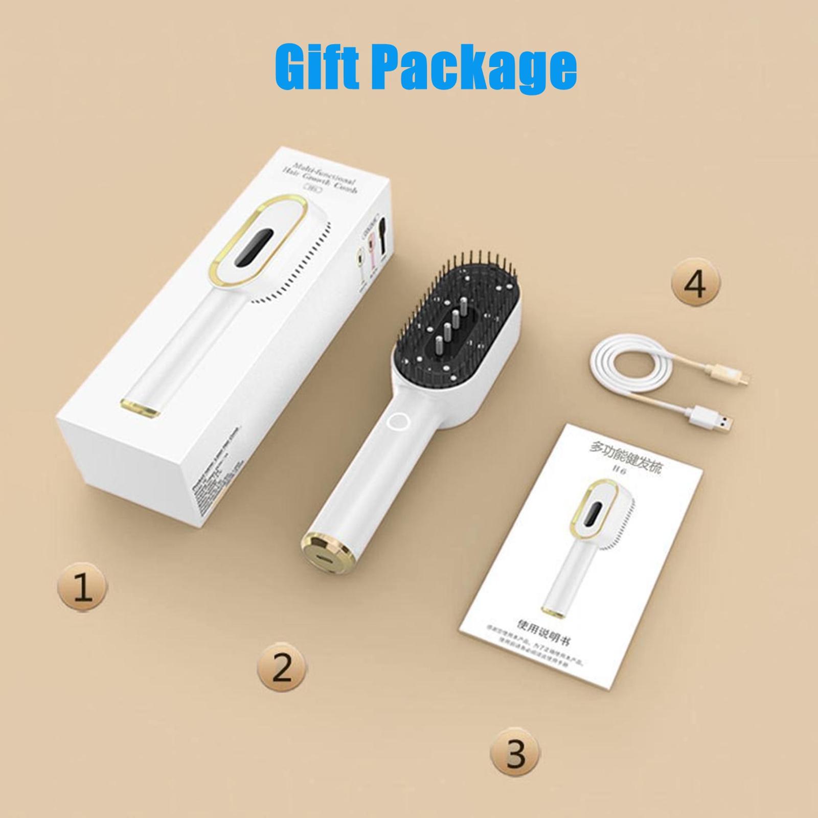 Laser Therapy Hair Growth Comb, Light Hair Brush, Electric Scalp Massager, Blue Light & Vibration, Hair Oil Applicator for Men and Women Laser Therapy Hair Growth Comb, Light Hair Brush, Electric Scalp Massager, Blue Light & Vibration, Hair Oil Applicator for Men and Women