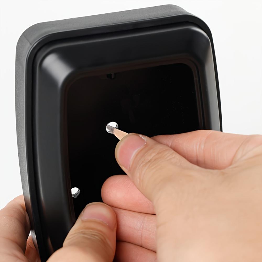 Key Lock Box Wall Mount with Code, Key Lock Box for Outside, Waterproof Key Safe Extra Large Lockbox for Keys Outdoor, 12-Digit Combination Key Storage Box Spare Hider for Home Garage