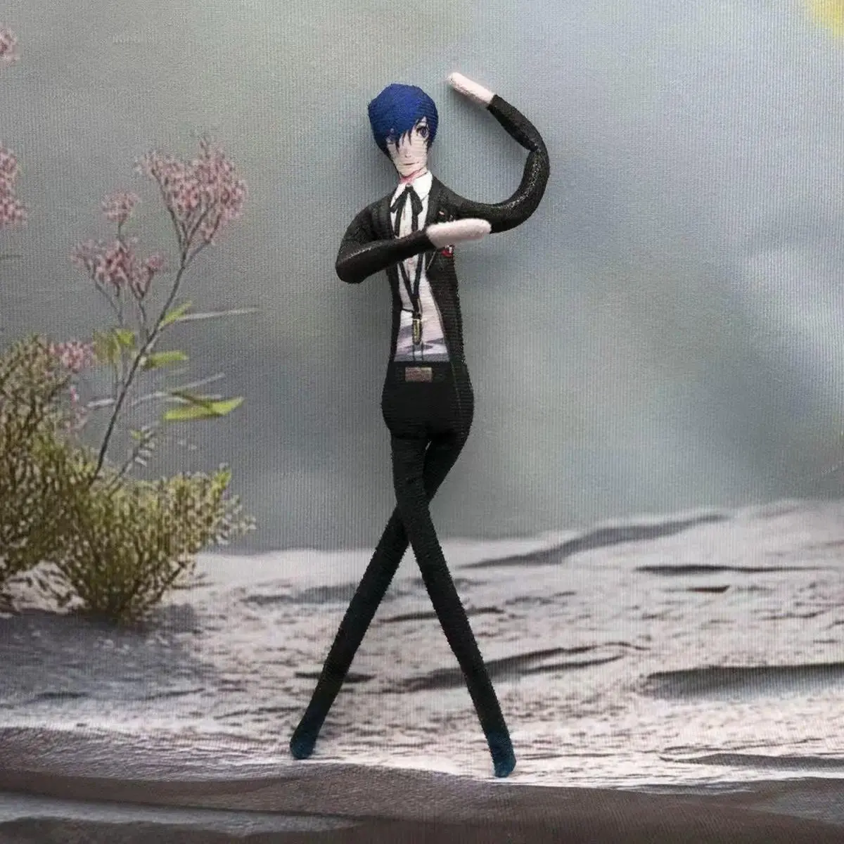 2026 hot item Handmade Persona 5 Anime Plush Doll Ren Amamiya Makoto Niijima Poseable Wire Skeleton Cosplay Figure Room Decoration Popular toys