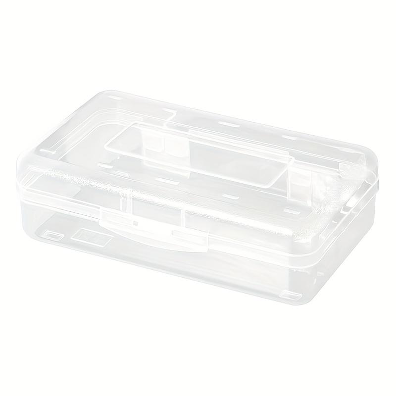 Large Capacity Multi-Functional Plastic Storage Box, Transparent Pencil Case, Simple Stationery Box for Students, Art Sketching Supplies Organizer