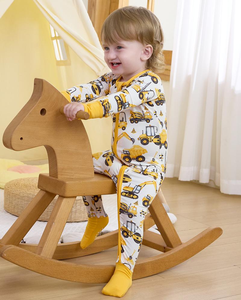 babee Reshinee Bamboo Viscose Baby Convertible Footie Pajama,Zipper Pajamas for Baby Kids Boys Girls,Sleep & Play Footed Pjs baby,Valentine's Day gift