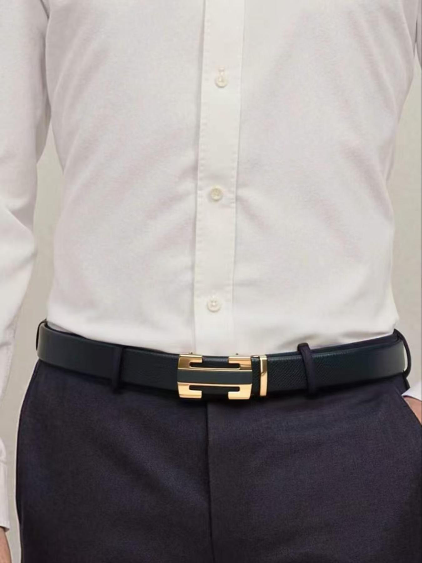 Men's High-End Belt, Suitable for Business, Formal Wear, Casual Jeans, Trendy Elegant Waistband, Perfect Birthday Gift