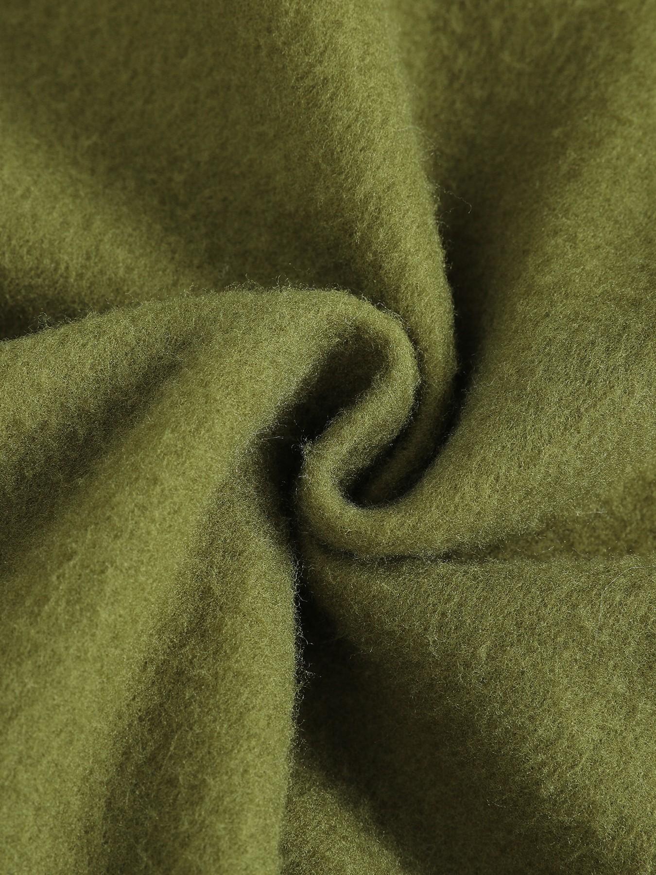 Men's Fleece Lined Loose Pants, Wide Leg Street Style Long Pants, Y2K Workwear with Drawstring, Casual Daily Commute, Activewear, Athletic, Sportswear