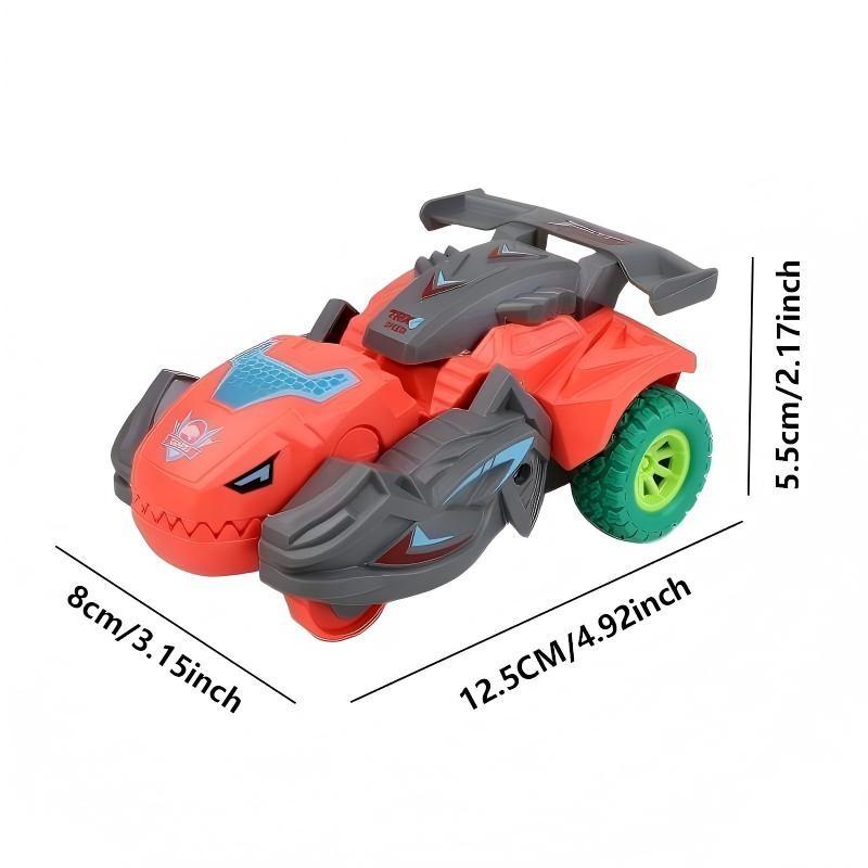 Toy Collision Dinosaur Transforming Car, Inertia Toy Car, Multiple Fun Play Modes, Parent-Child Interactive Game Toy, Suitable for Boys Aged 3+