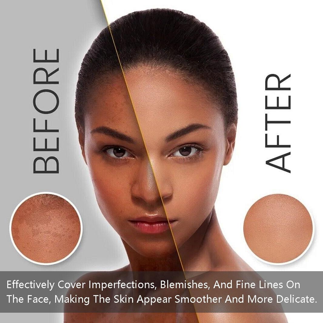 3 Shades Matter Liquid Base Makeup Foundation, Long-Lasting All Day Coverage Waterproof Naturel Matte Makeup Finish Full Coverage Concealer for All Skin Tones