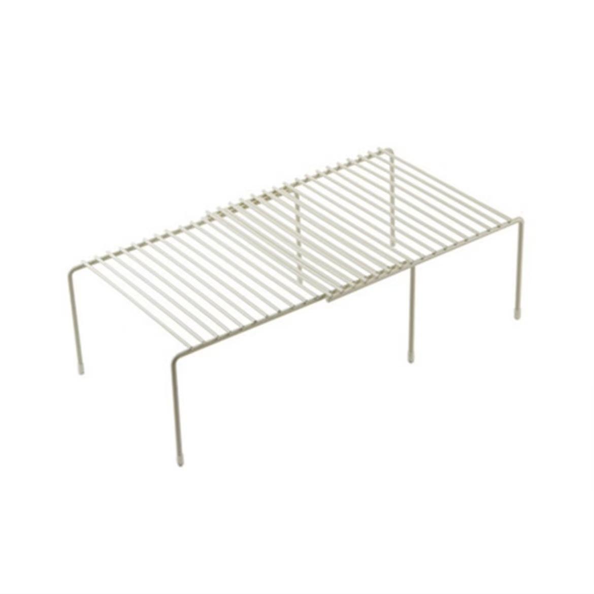 Expandable Metal Storage Rack for Kitchen Counter & Cabinet, Non-Slip Multi-Functional Organizer for Spices, Cookware and More, Sturdy Construction, Ideal Mother’s Day Gift