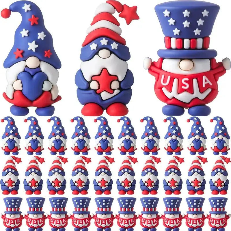 Miniature patriotic Uncle Sam's miniature hardcover decoration, 3D dwarf desktop ornament, Independence Day, Veterans Day 250th anniversary party gift, home desktop decoration, bulk gift selection for employees, colleagues, students, teachers, and friends