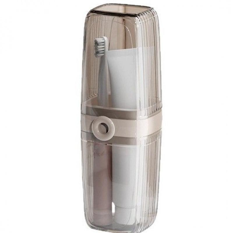 Portable Travel Soap Box & Mouth Cup Set Draining Soap Holder Toothbrush Cup Couple Wash Cup Toothpaste Storage Organizer Travel Toiletry Kit