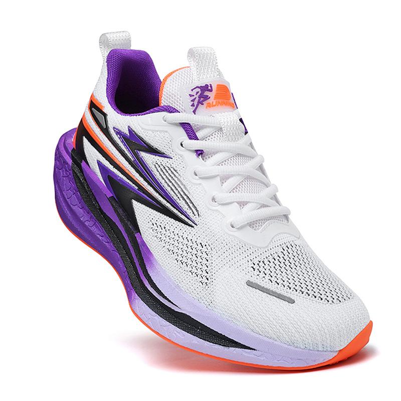 New Men's Lightweight Cushioned Athletic Running Shoes, Breathable Mesh Gradual Thick Sole, Soft Elastic Outsole Anti-Slip Durable, Multi-Color Options