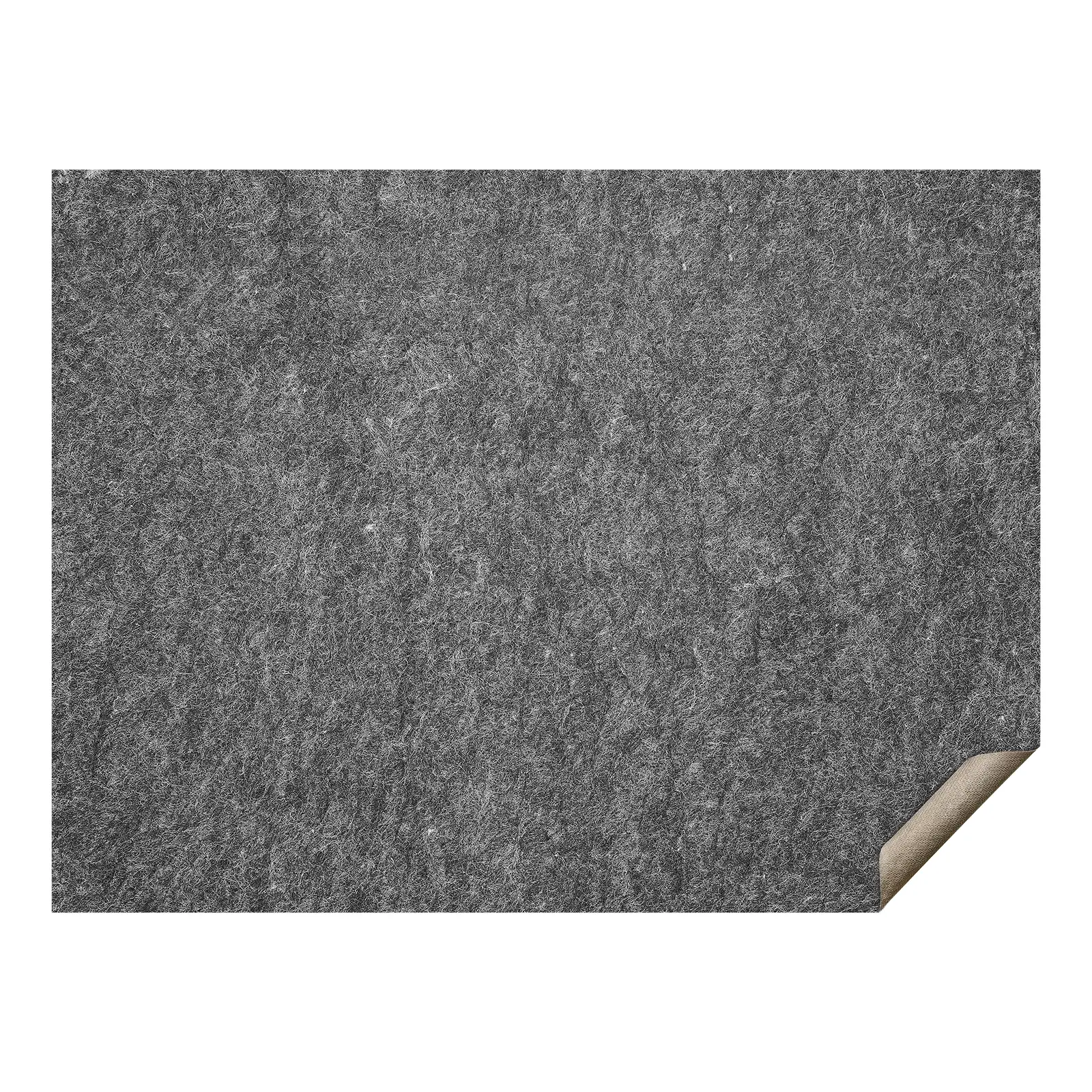 Slip-Resistant Rug Pad - Protective Cushioning Carpet Pad - 9' x 12' - 1/4"Thick - Dual Surface - Polyester Felt + Latex - Gray - 10-11㎡ Area Carpet Padding Rug Cushion Safe for All Floors