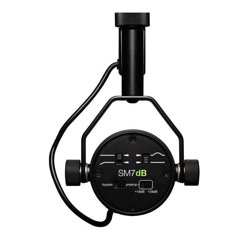 SM7dB Corded Professional Dynamic Studio Mic with Built-in Preamp, High Gain, Low Noise, for Streaming Setup, Podcast, Live Recording – Audio Equipment (Xlr)