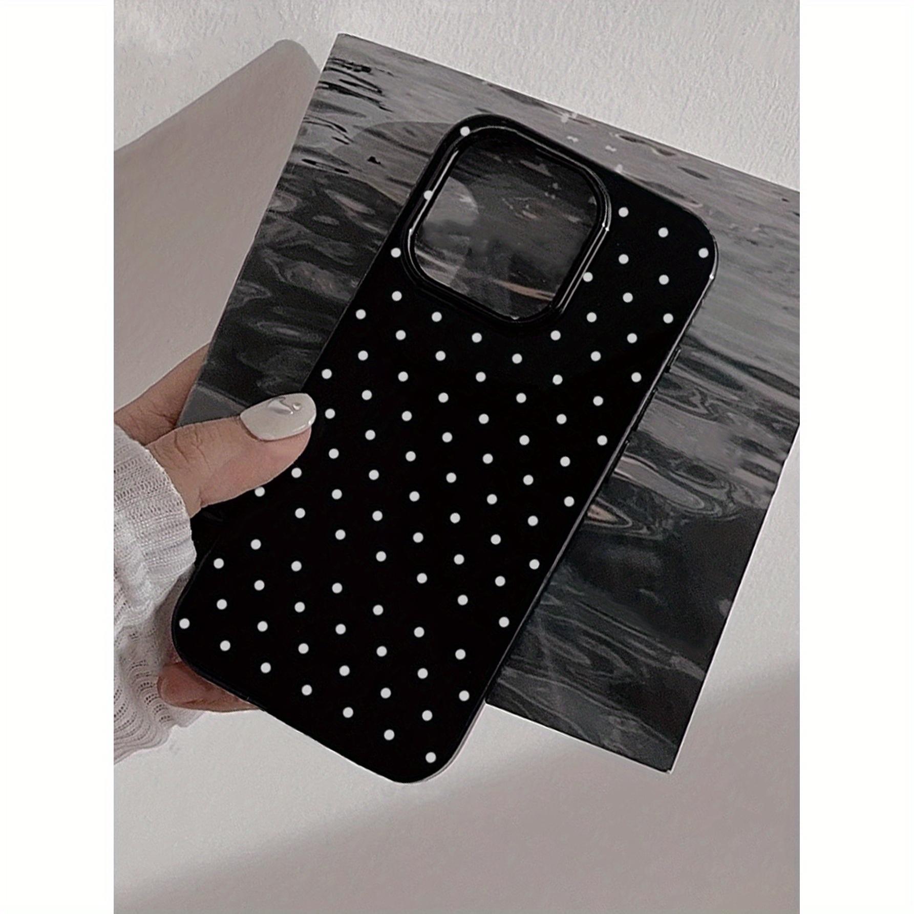 Anti-Drop Shockproof Tpu Protective Phone Case for iPhone Models, Minimalist Style Small Polka Dot Design, Durable Soft Cover Protection