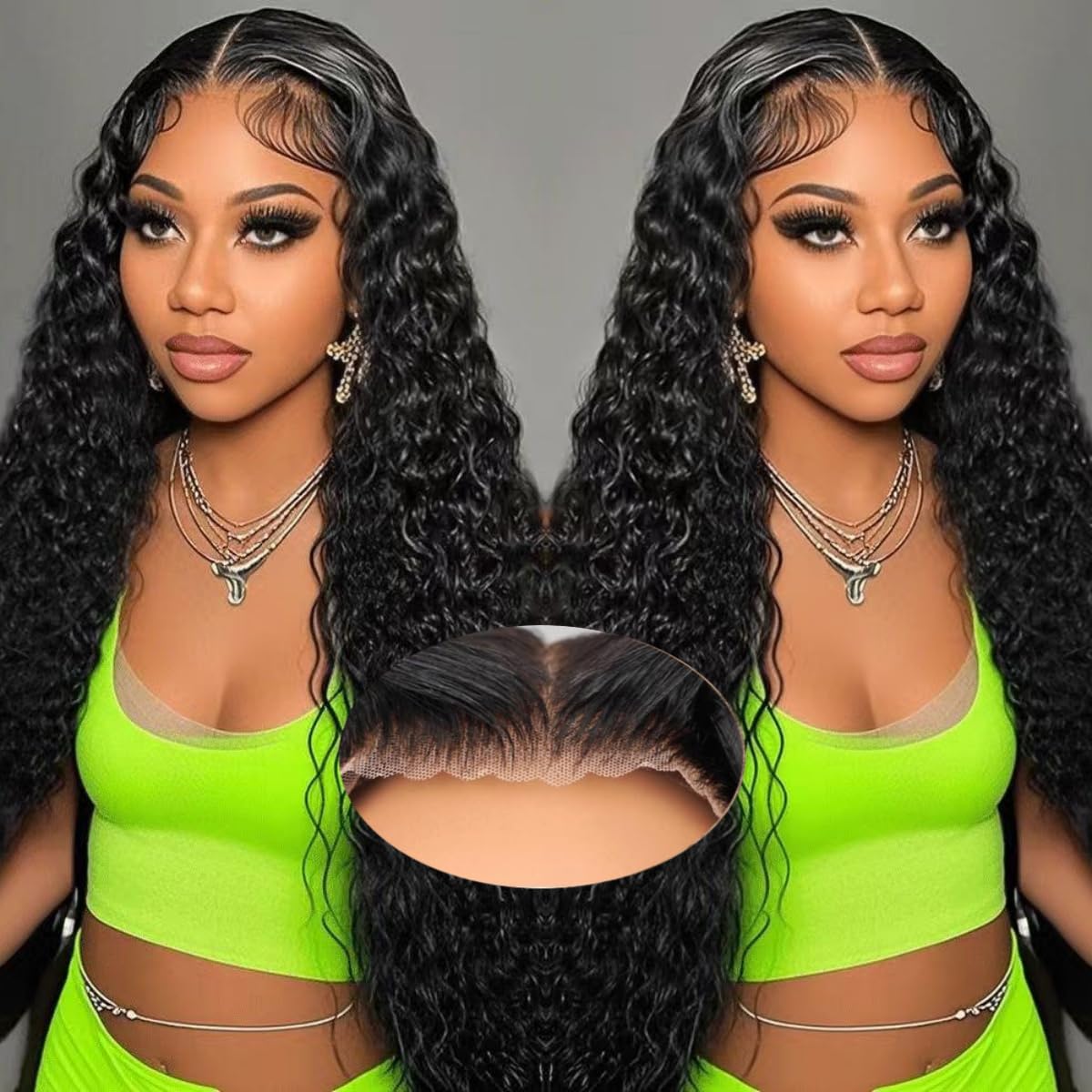 Bling Hair 6x4 Glueless Lace Front Wig 100% Human Hair 180% Density Loose Deep Wave Pre Cut Pre Plucked Hair Line HD Lace Closure Wig For Women Natural Look Easy to Apply TikTokShopHolidayHaul