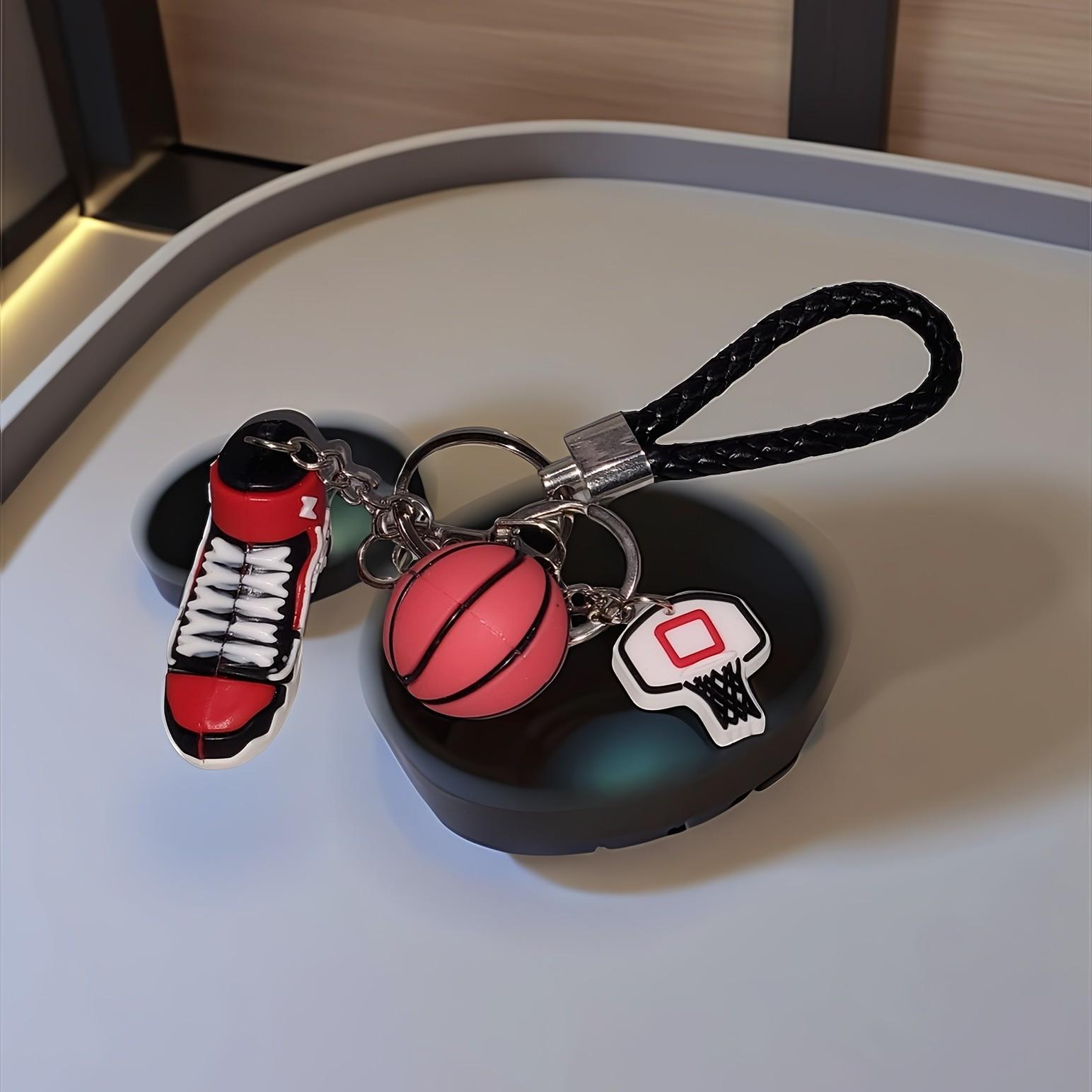 1PC Mini Sneaker Basketball Keychain - 3D Basketball Keychain Additions for Men, Women, Graduation Gifts, Inspirational Gifts，party gift，party hanging ornament