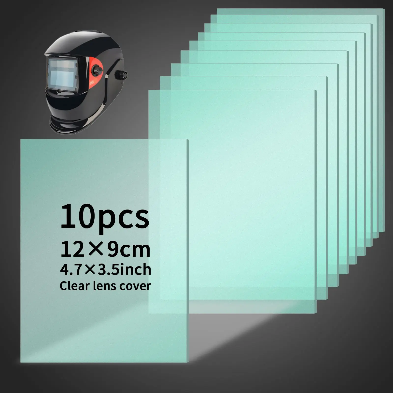 10-Pack 120x90 Cm 1mm Thick Polycarbonate Transparent Plastic Sheets, Durable Clear Acrylic Panels for DIY Projects & Home Decor