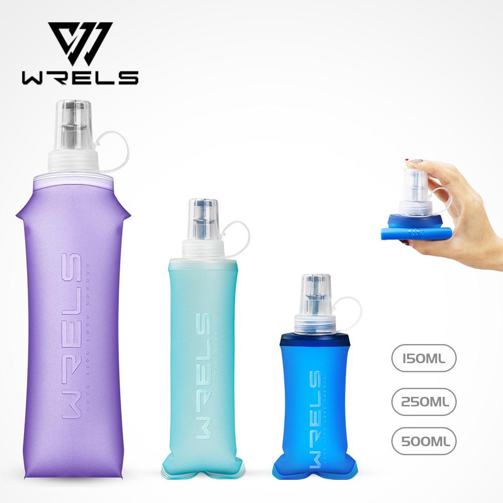 Wrels Lightweight Foldable Drink Bottle, Small Volume Large Capacity Sports Water Bottle, Available in 150ML, 250ML, 500ML, Portable Sports Bottle