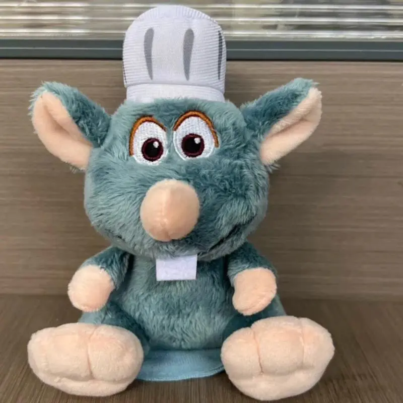 Anime Ratatouille Chef Remy Magnetic Plush Toy Room Decora Doll Shoulder Plush Doll Decoration Headband Toys Birthday Gifts