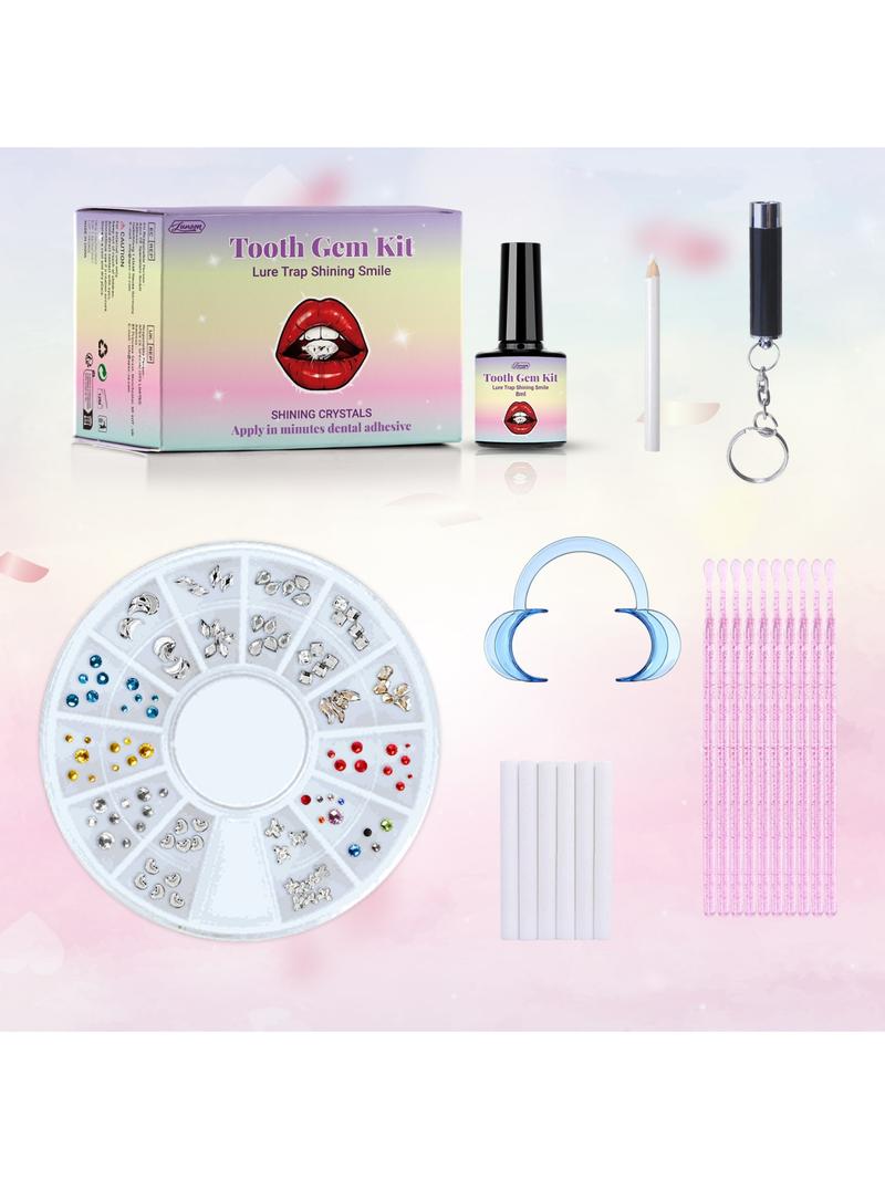 Brilliant Tooth Jewelry Set for Dental Decoration, Easy Installation, Attractive and Durable Teeth Accessories for All Occasions