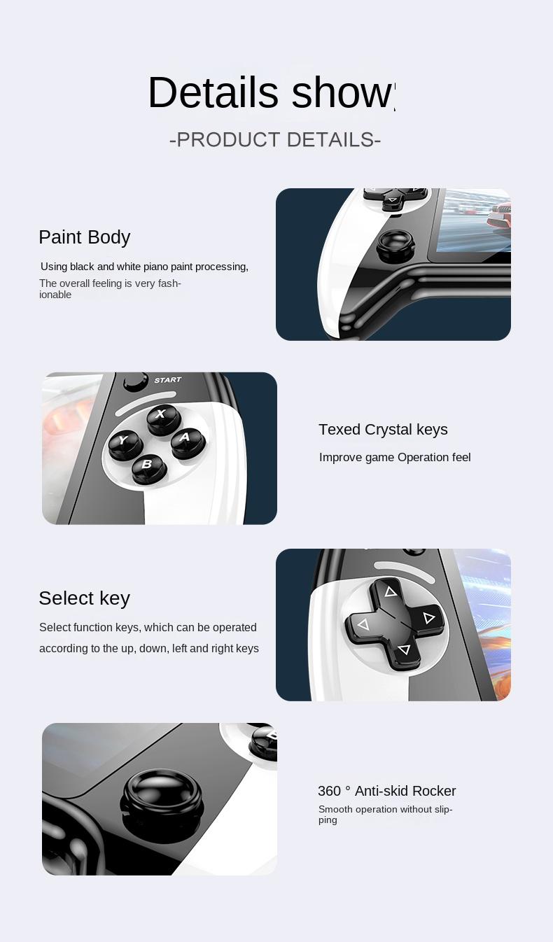 Portable Game Console, Handheld Gaming Console, Rechargeable Device with Over 3500 Built-In Games, Perfect Gift for Adults & Kids Portable Game Console, Handheld Gaming Console, Rechargeable Device with Over 3500 Built-In Games, Perfect Gift for Adults & Kids