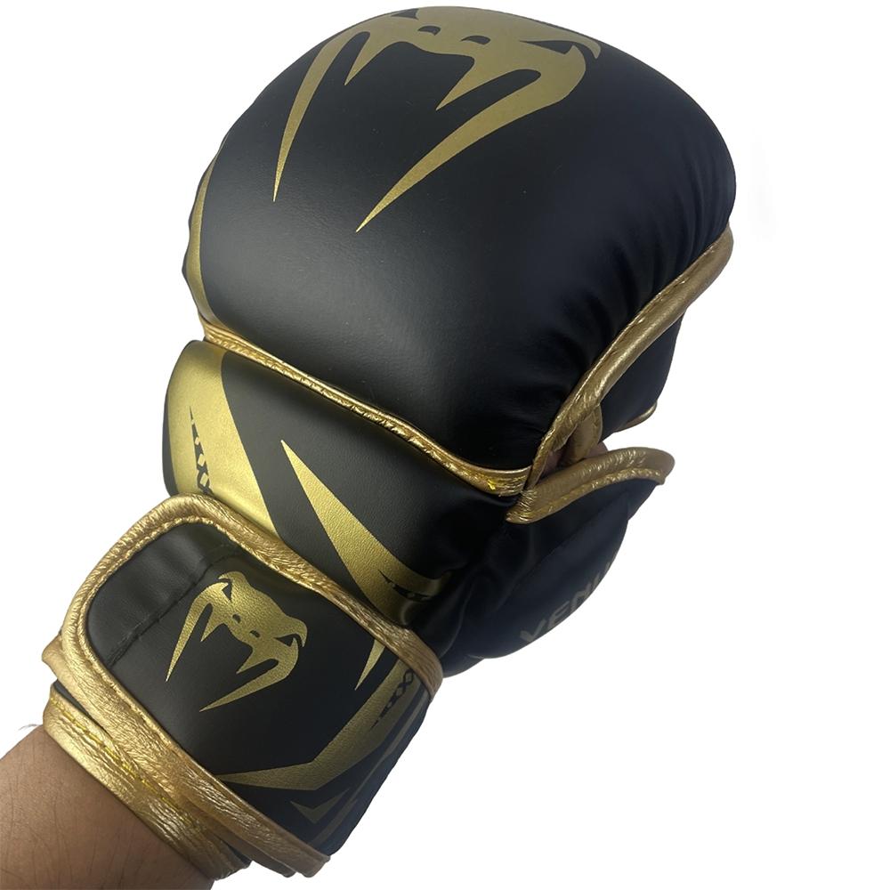 Professional Mma Boxing Gloves, Thickened PU Material, Reinforced Finger Joints, Adjustable Velcro Closure, Breathable Half-Finger Mitts, Ufc Gloves