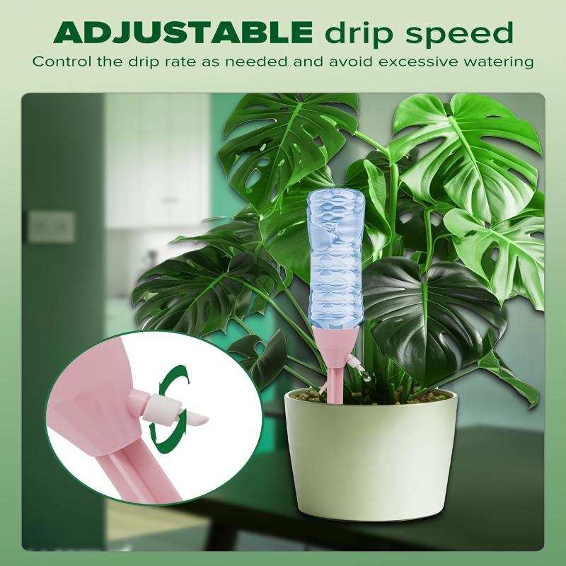 10pcs Automatic Plant Drip Irrigation Set, Automatic Plants Watering, Adjustable Water Flow, Indoor and Garden Plants, Battery-Free Efficient Potting System