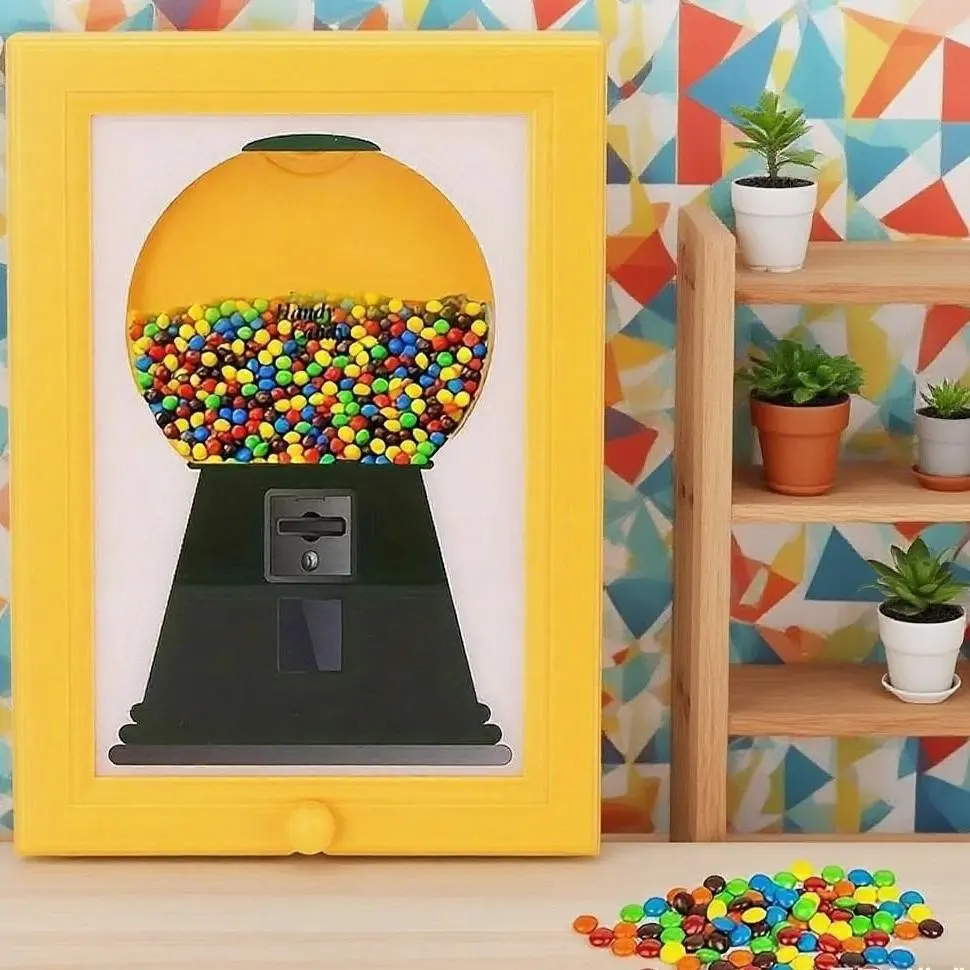 Frame Shape Candy Dispenser, Halloween Candy Storage, Perfect for Kitchen and Home, Convenient and Stylish Candy Organizer